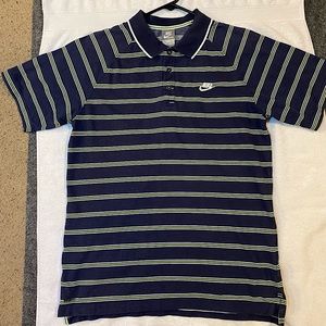 Men’s Nike polo navy stripe large